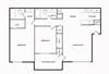 The Central 2X2 Floor Plan | Camden Parc Apartments in Vacaville, CA